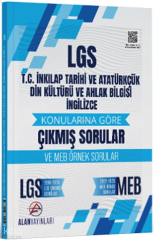Alan Yayınları 8. Sınıf LGS T.C. İnkılap Tarihi ve Atatürkçülük Din Kü