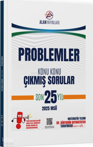 Alan Yayınları TYT MSÜ Problemler Konu Konu Çıkmış Sorular Son 25 Yıl