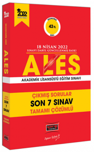 ALES Ekonomik Seri Son 7 Sınav Çıkmış Sorular (18 Nisan 2022 Sınavı Dahil)