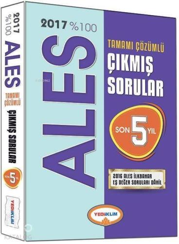 ALES Tamamı Çözümlü Çıkmış Sorular Son 5 Yıl 2017