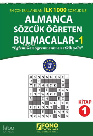 Almanca Sözcük Öğreten Bulmacalar 1