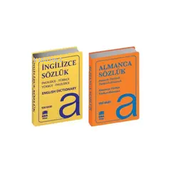 Almanca-Türkçe Sözlük ve İngilizce-Türkçe Sözlük (2 Kitap Set Biala Kapak)