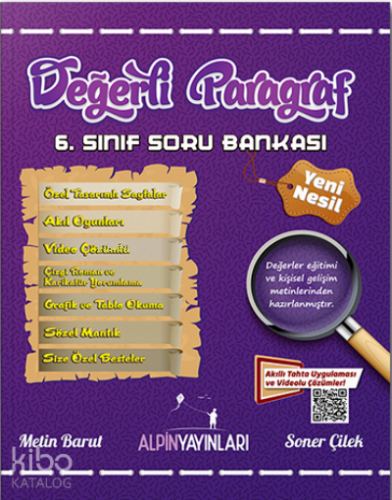 Alpin Yayınları 6. Sınıf Değerli Paragraf Soru Bankası
