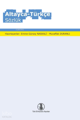 Altayca-Türkçe Sözlük