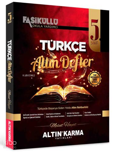 Altın Karma 5. Sınıf Türkçe Fasiküllü Altın Defter