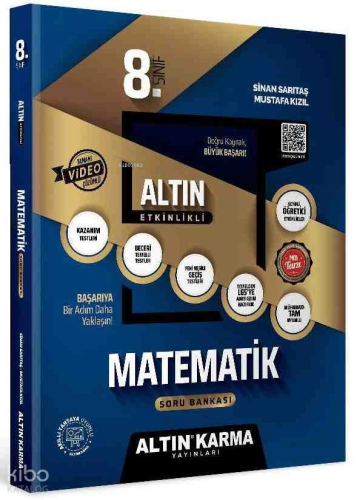 Altın Karma 8.Sınıf Matematik Altın Etkinlikli Kazanım SB