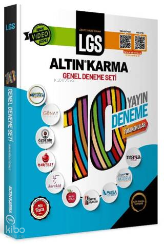 Altın Karma LGS 8. Sınıf 10 Farklı Yayın 10 Deneme Tüm Konular Sorular
