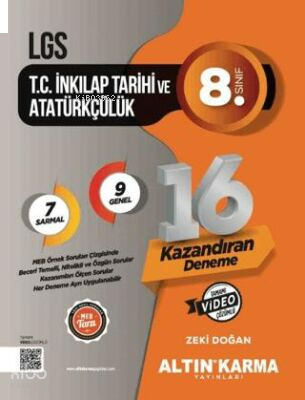 Altın Karma LGS T.C İnkilap Tarihi Ve Atatürkçülük Sarmal Deneme