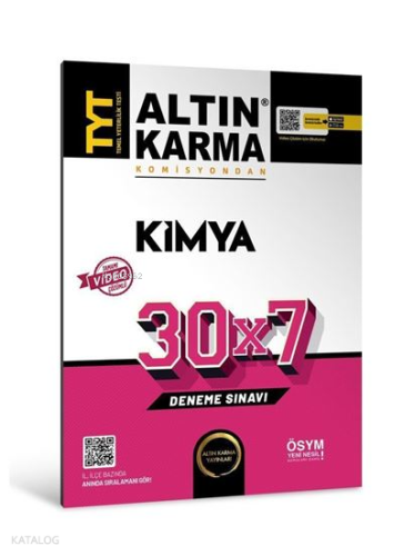 Altın Karma TYT Kimya 30x7 Deneme
