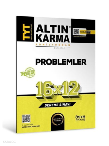 Altın Karma Tyt Problemler 16x12 Deneme