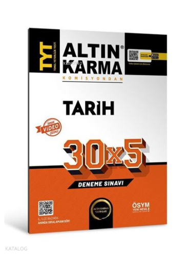 Altın Karma TYT Tarih 30x5 Deneme
