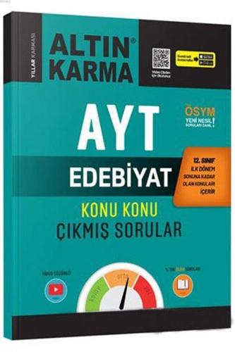 Altın Karma Yayınları AYT 12. Sınıf 1. Dönem Edebiyat Konu Konu Çıkmış Sorular 2020 Özel Altın Karma