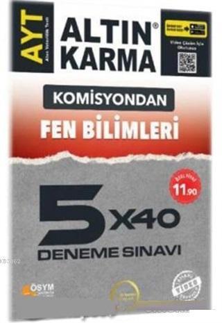 Altın Karma Yayınları AYT Fen Bilimleri 5x40 Deneme Sınavı Altın Karma