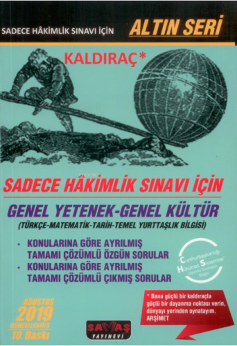 Altın Seri Sadece Hakimlik Sınavı için Genel Yetenek - Genel Kültür