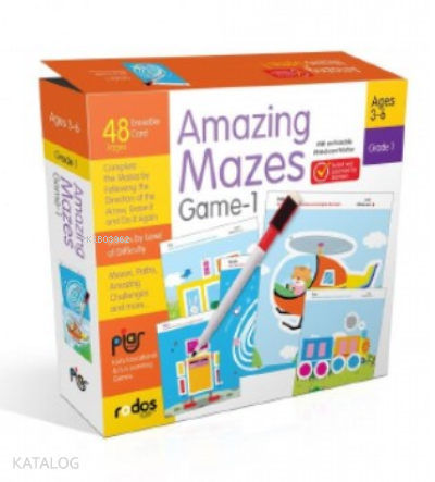 Amazing Mazes Game-1 - Grade-Level 1 - Ages 3-6