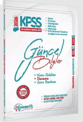 Anamorfik Yayınları 2026 Eylül KPSS Genel Kültür-Kurum Sınavları Güncel Bilgiler Konu Anlatım-Deneme-Soru Bankası