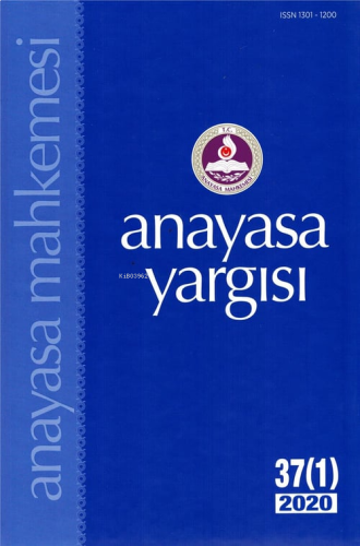 Anayasa Yargısı Dergisi 37 (1) 2020