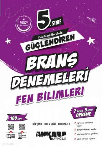 Ankara Yayıncılık 5. Sınıf Güçlendiren Fen Bilimleri Branş Denemeleri