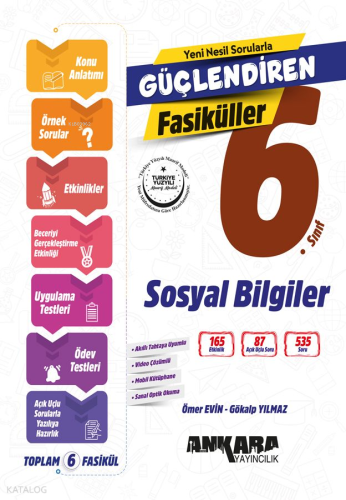 Ankara Yayıncılık 6.Sınıf Güçlendiren Sosyal Bilgiler Fasiküller