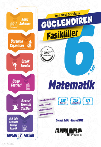 Ankara Yayıncılık 6. Sınıf Matematik Güçlendiren Fasiküller