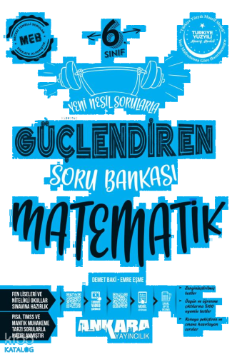 Ankara Yayıncılık 6. Sınıf Matematik Güçlendiren Soru Bankası