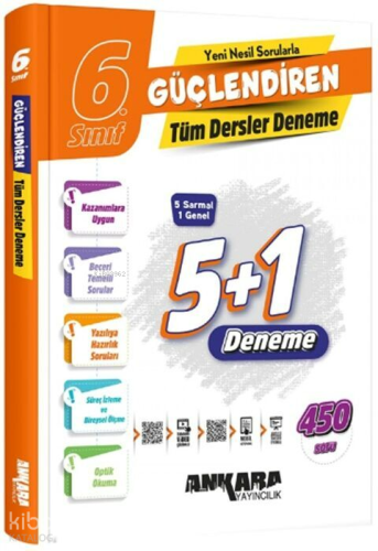 Ankara Yayıncılık 6. Sınıf Tüm Dersler Güçlendiren Denemeleri