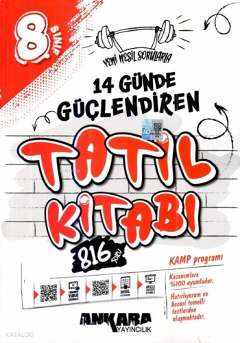 Ankara Yayıncılık 8. Sınıf 14 Günde Güçlendiren Tatil Kitabı