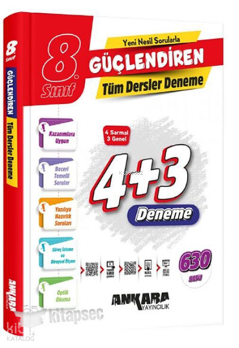 Ankara Yayıncılık 8. Sınıf Güçlendiren Tüm Dersler Denemeler