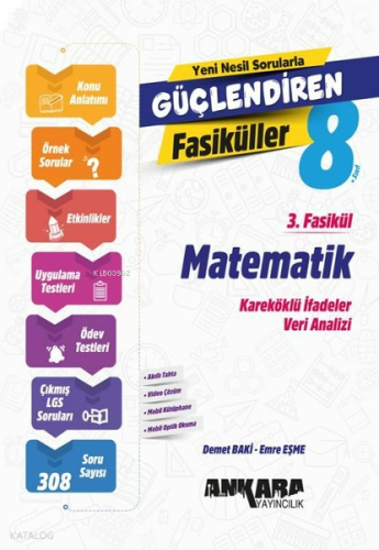 Ankara Yayıncılık 8. Sınıf Matematik Güçlendiren 3. Fasikül