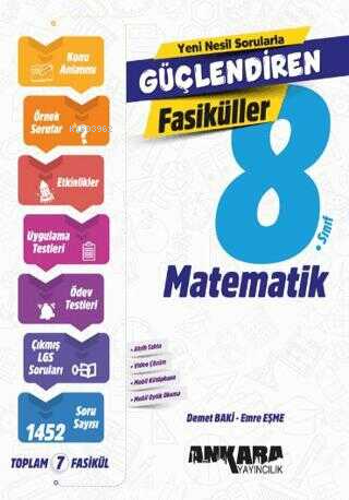 Ankara Yayıncılık 8. Sınıf Matematik Güçlendiren Fasiküller