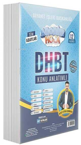 Anonim 12 Fasikül Konu Anlatımı