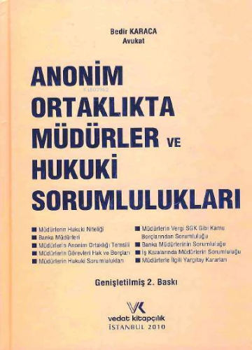 Anonim Ortaklıkta Müdürler ve Hukuki Sorumlulukları