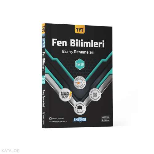 Antikor Yayınları TYT Fen Bilimleri Branş Denemeleri 15x20