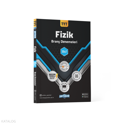 Antikor Yayınları TYT Fizik Branş Denemeleri 30x7