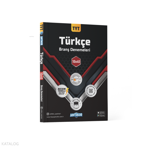 Antikor Yayınları TYT Türkçe Branş Denemeleri 10x40