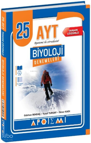 Apotemi Yayınları AYT Biyoloji 25'li Denemeleri