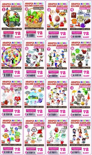 Arapça Resimli Kelime Kartları Takım (1-16) 1152-Kart