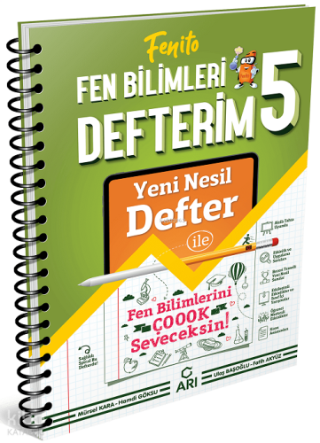 Arı Yayıncılık 5. Sınıf Fenito Fen Bilimleri Defterim
