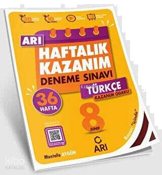 Arı Yayıncılık 8. Sınıf Türkçe Arı Haftalık Kazanım Deneme