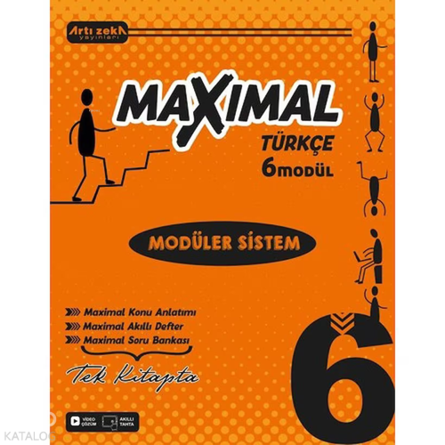 Artı Zeka Yayınları 6 Sınıf Maximal Türkçe Modüler Sistem Seti (6 Modül)