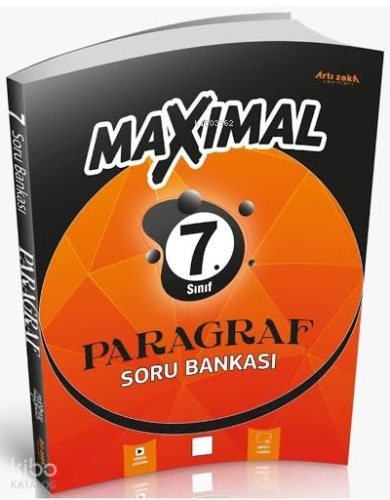 Artı Zeka Yayınları Maximal 7.Sınıf Paragraf Soru Bankası