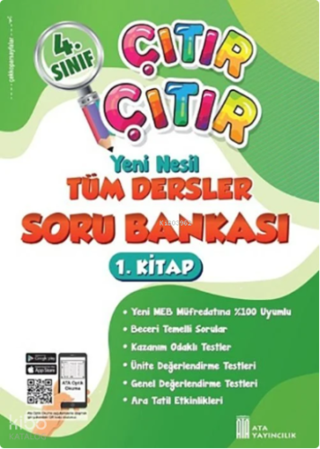 Ata Yayıncılık 4. Sınıf Çıtır Çıtır Soru Bankası 1. Kitap (1. Dönem)