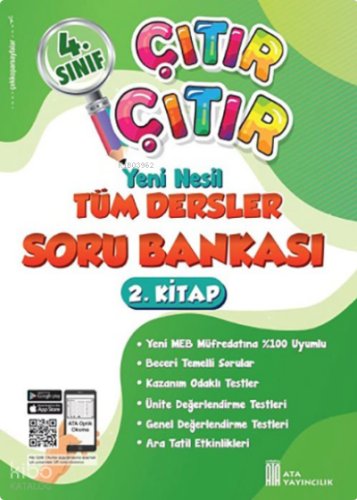 Ata Yayıncılık 4. Sınıf Çıtır Çıtır Soru Bankası 2. Kitap (2. Dönem)