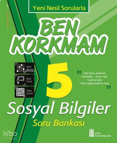 Ata Yayıncılık 5. Sınıf Ben Korkmam Sosyal Bilgiler Soru Bankası