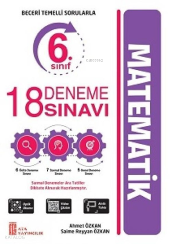 Ata Yayıncılık 6. Sınıf Matematik 18 Deneme Sınavı
