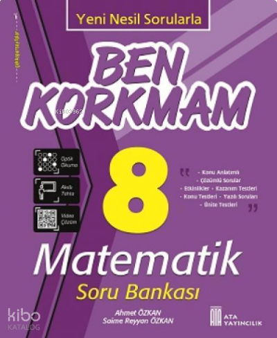 Ata Yayıncılık 8. Sınıf Ben Korkmam Matematik Soru Bankası