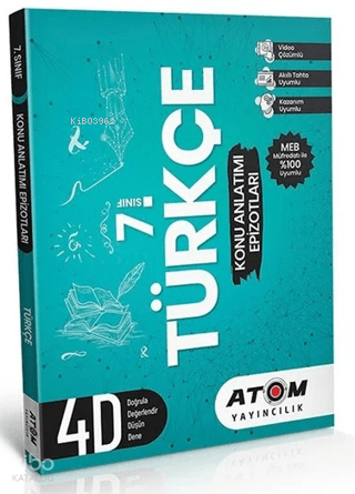 Atom Yayınları 7. Sınıf Türkçe Konu Anlatımı