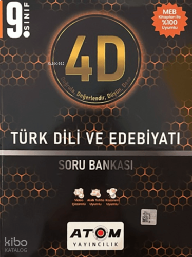 Atom Yayınları 9. Sınıf Türk Dili ve Edebiyatı Soru Bankası