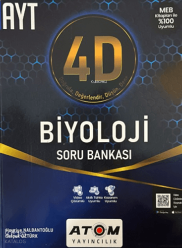 Atom Yayınları AYT Biyoloji Soru Bankası
