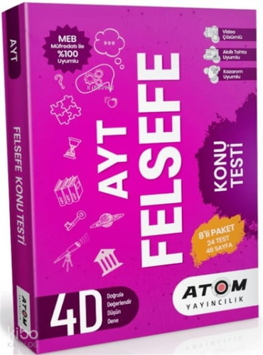 Atom Yayınları Ayt Felsefe 4D Soru Bankası